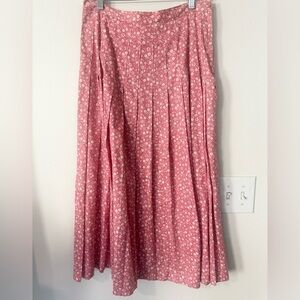 J. Christopher Floral Pleated Vintage MIDI Skirt 14